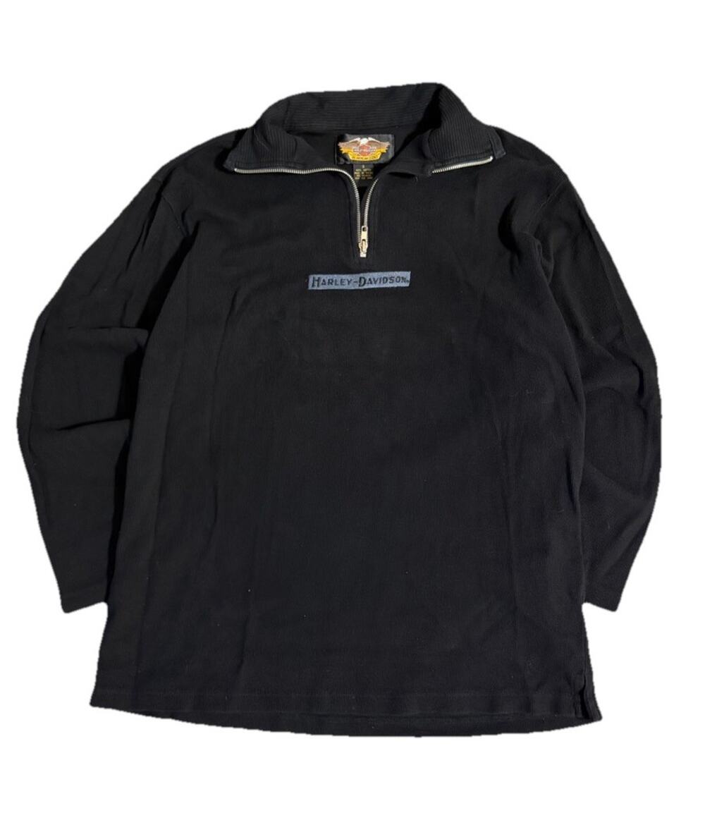 Harley Davidson Women’s Black Quarter Zip Sweatshirt Size Small